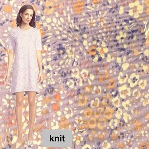 LANDSEND Wms Short Sleeve Above the Knee Knit Tee Shirt Nightgown 95% Cotton